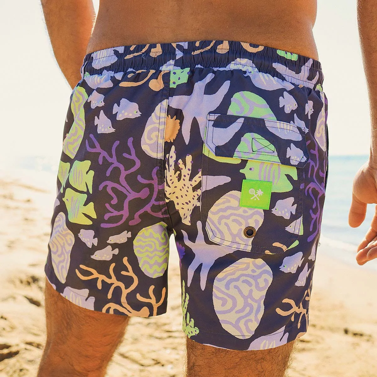 Skwosh Coral Chaos Mens Eco Short - Image 2