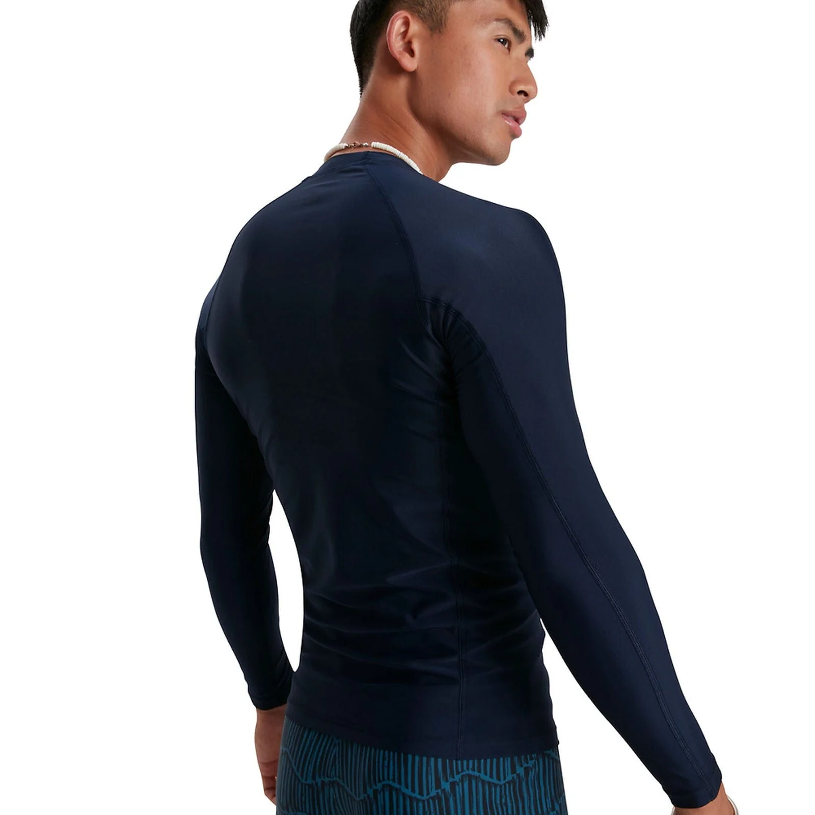 Speedo Mens Ls Rash Top - True Navy/White - Image 5