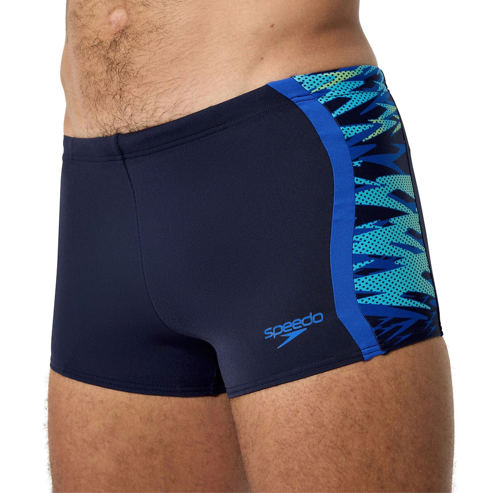 Speedo Mens Print Hyperboom Spliced Aquashort - Peacoat - Image 5