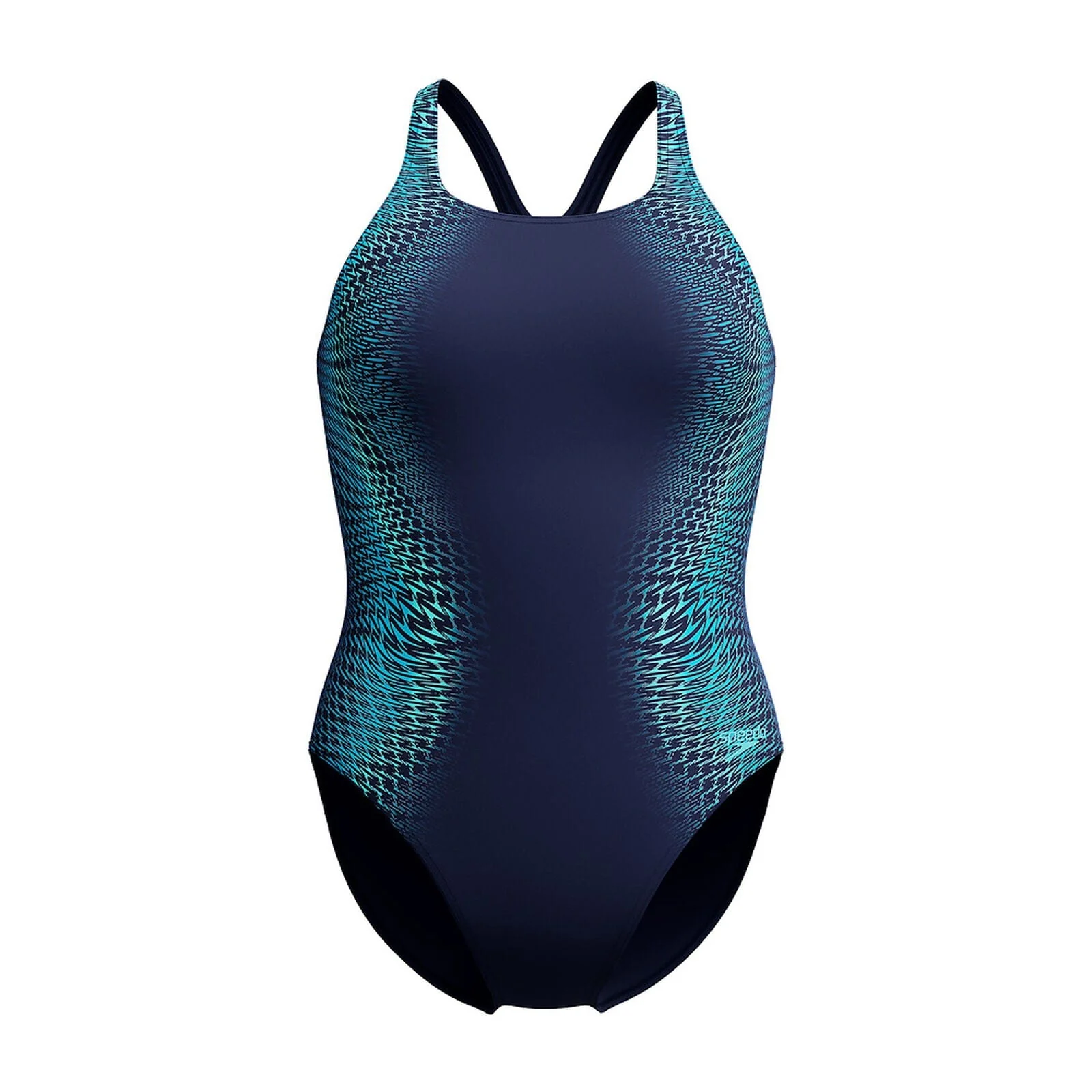 Speedo Womens Digital Printed Medalist One Piece - Lagoon Blue - Image 6