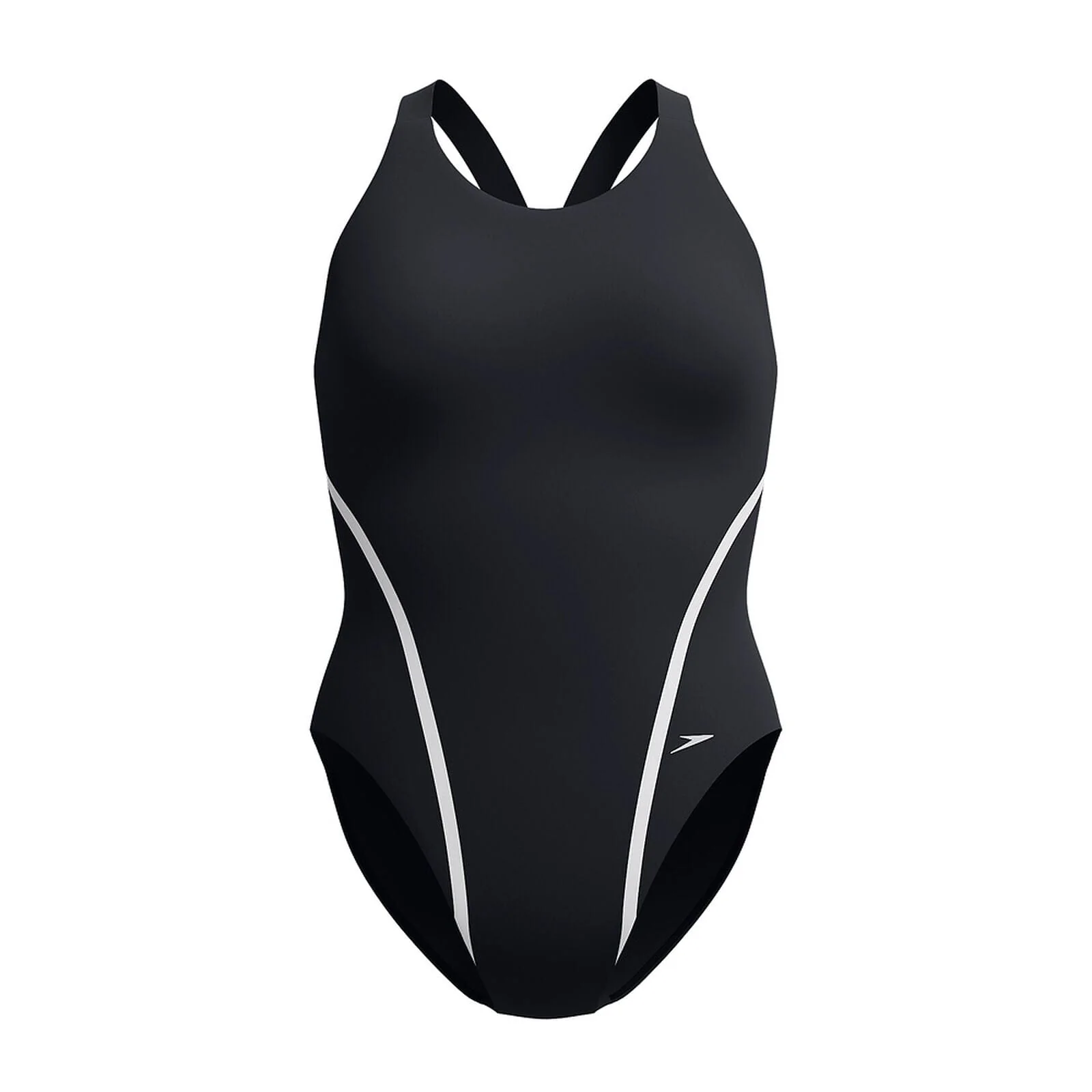 Speedo Womens Movement Back One Piece - Black/Silver - Image 7