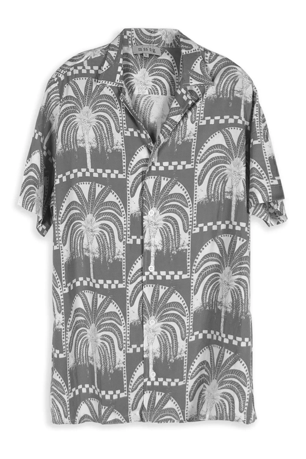 Suennoaj Mens Shirt Elvis Areca - Grey