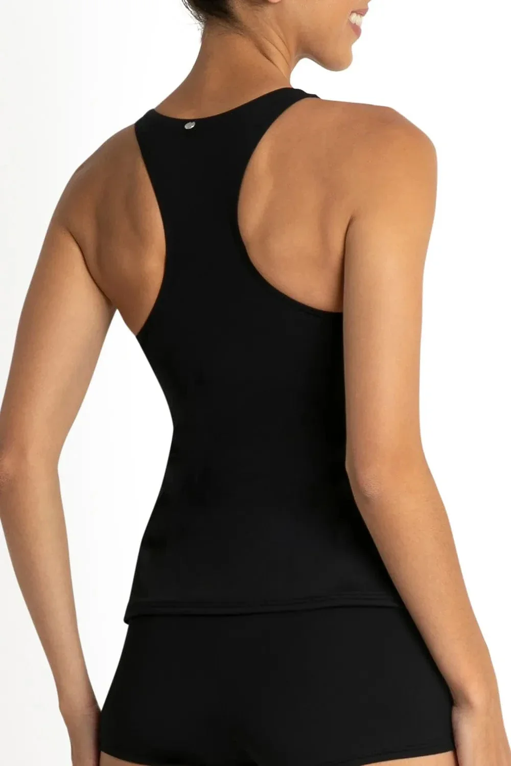 Sunseeker Basix High Neck Mast Singlet - Black - Image 2