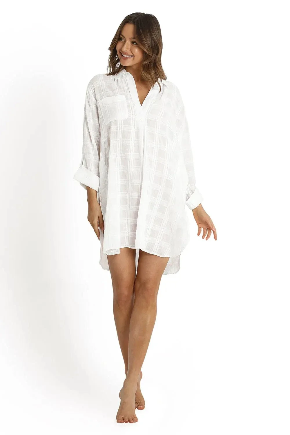 Sunseeker Picnic Painters Shirt - White