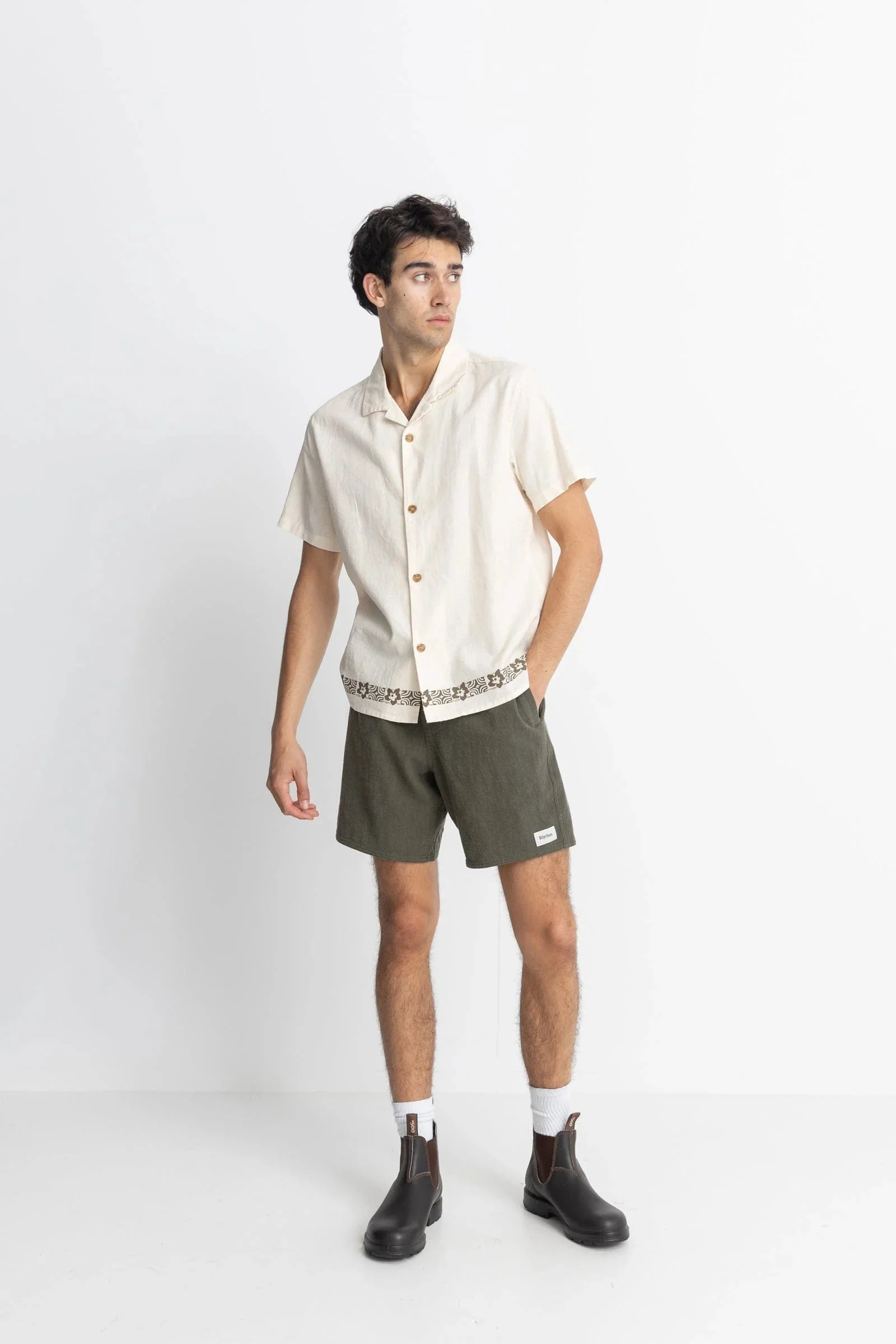 Rhythm Textured Linen Jam - Olive - Image 4