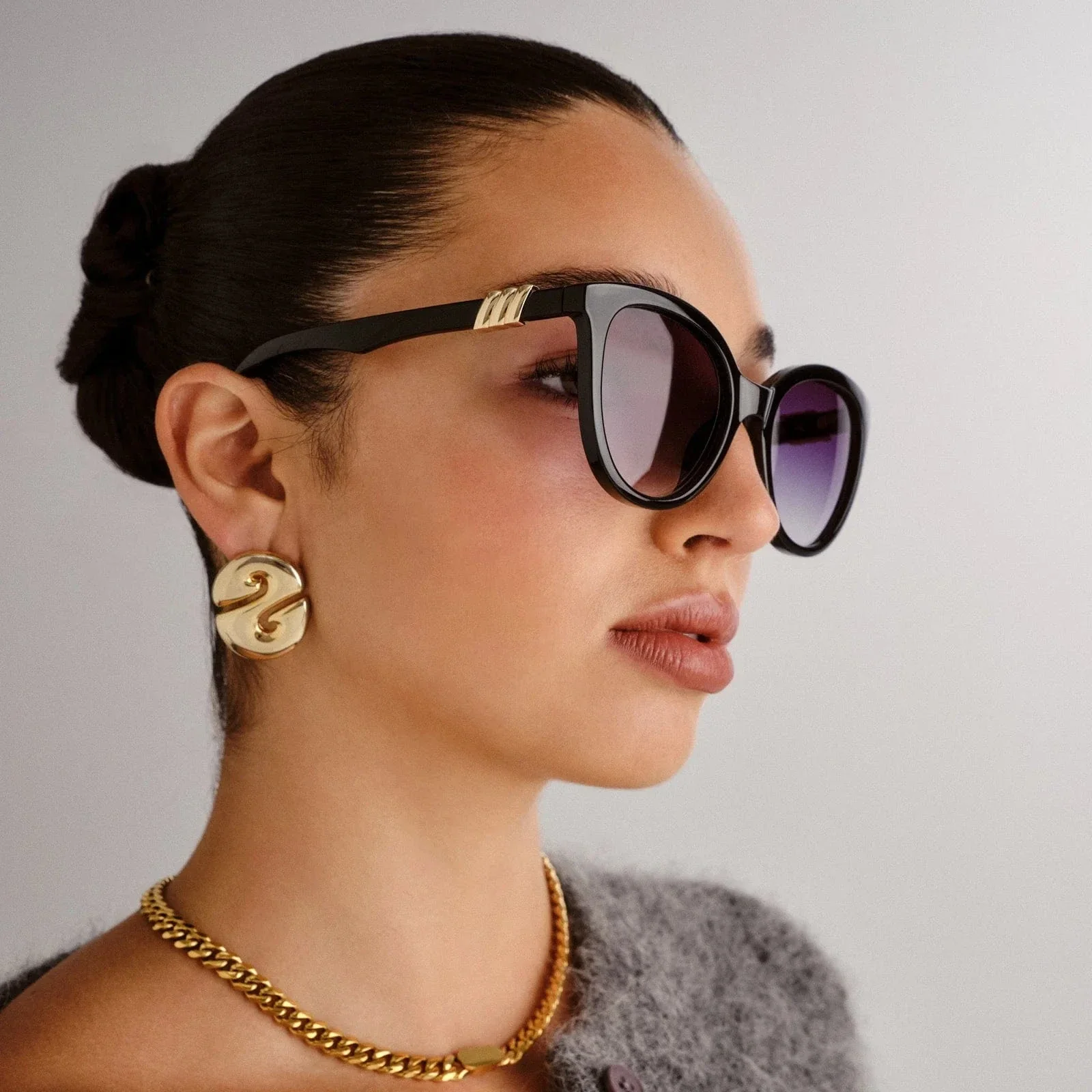 The Muse Sunnies - Black - Image 5