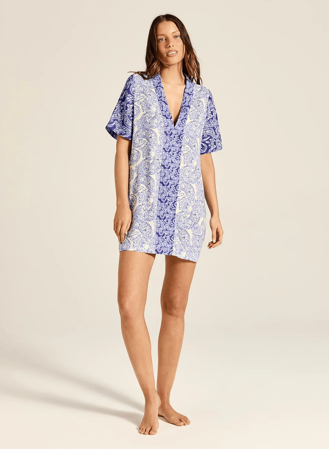 Tigerlily Anastasia Mini Kaftan - Oceania