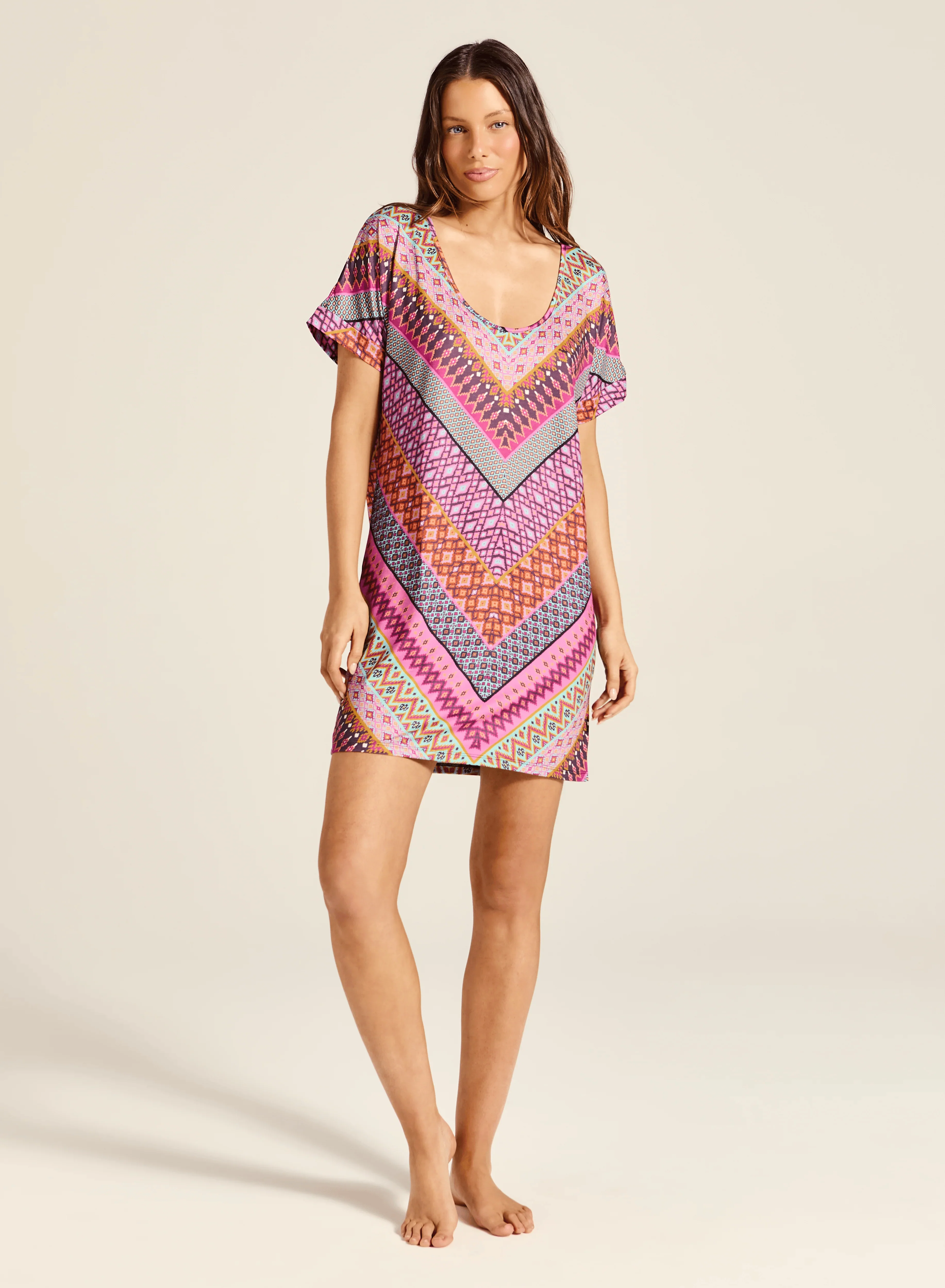 Tigerlily Utopia Lara Mumu - Utopia Stripe