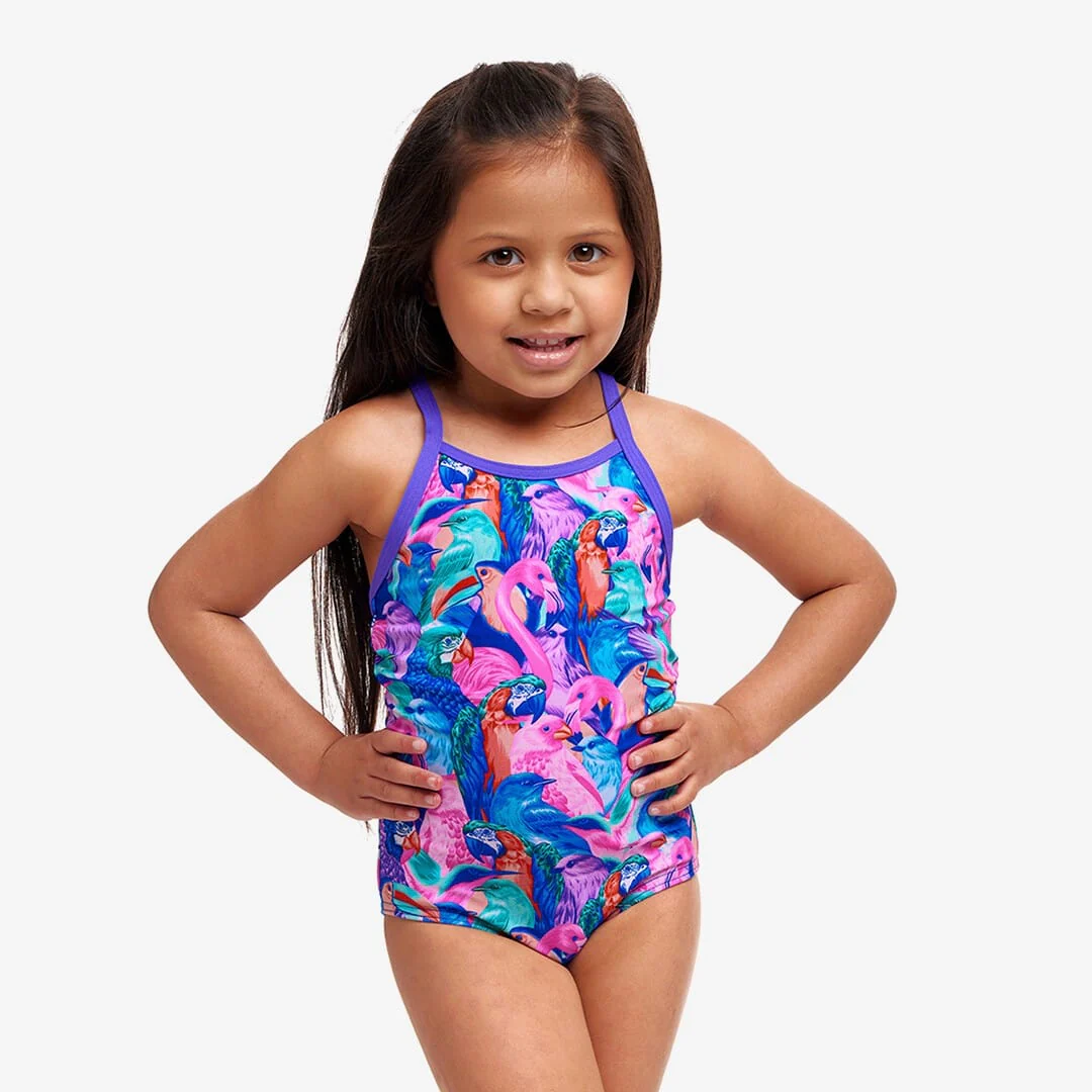 Funkita Toddler Girl's Printed One Piece - Birds Gone Wild