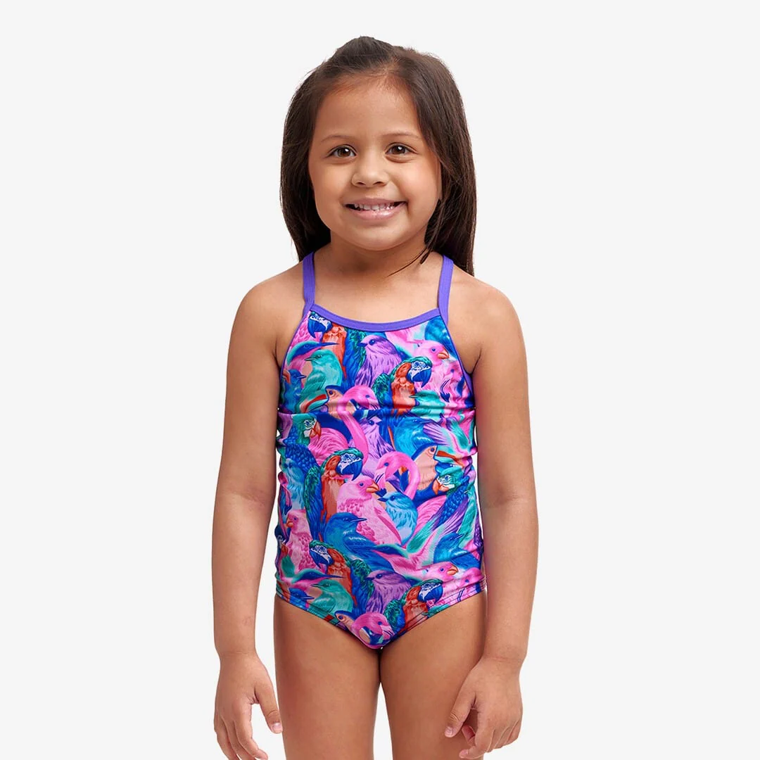 Funkita Toddler Girl's Printed One Piece - Birds Gone Wild - Image 2