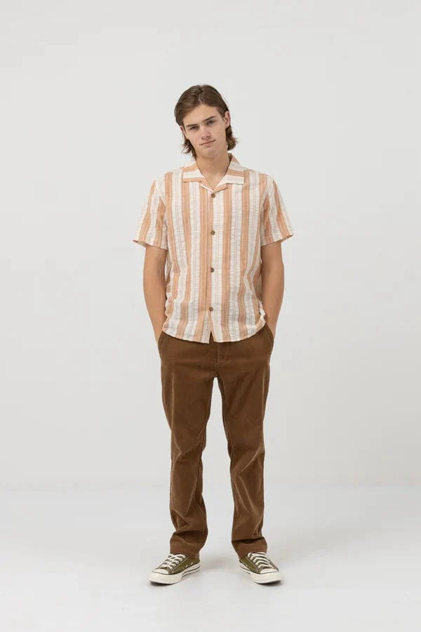 Rhythm Vacation Stripe Short Sleeve Shirt - Cedar - Image 3