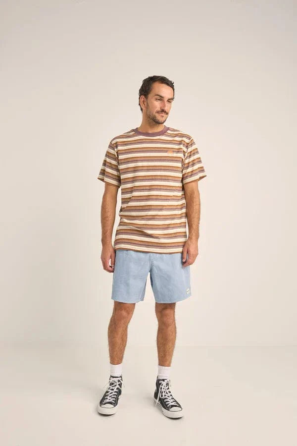 Rhythm Vintage Stripe SS T-Shirt - Cedar - Image 2