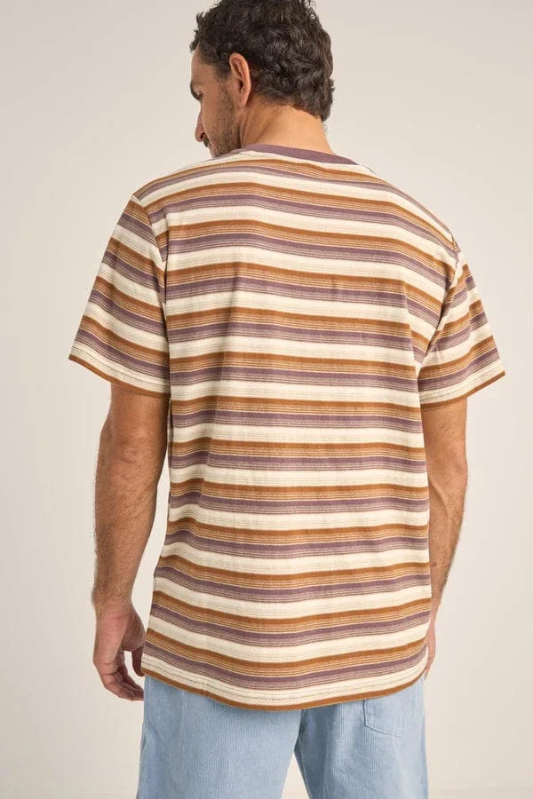 Rhythm Vintage Stripe SS T-Shirt - Cedar - Image 4