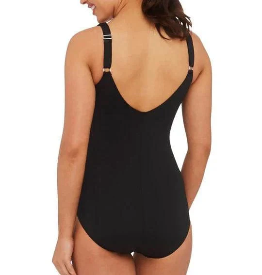 Wave Spliced DD/E Cup One Piece - Black - Image 3