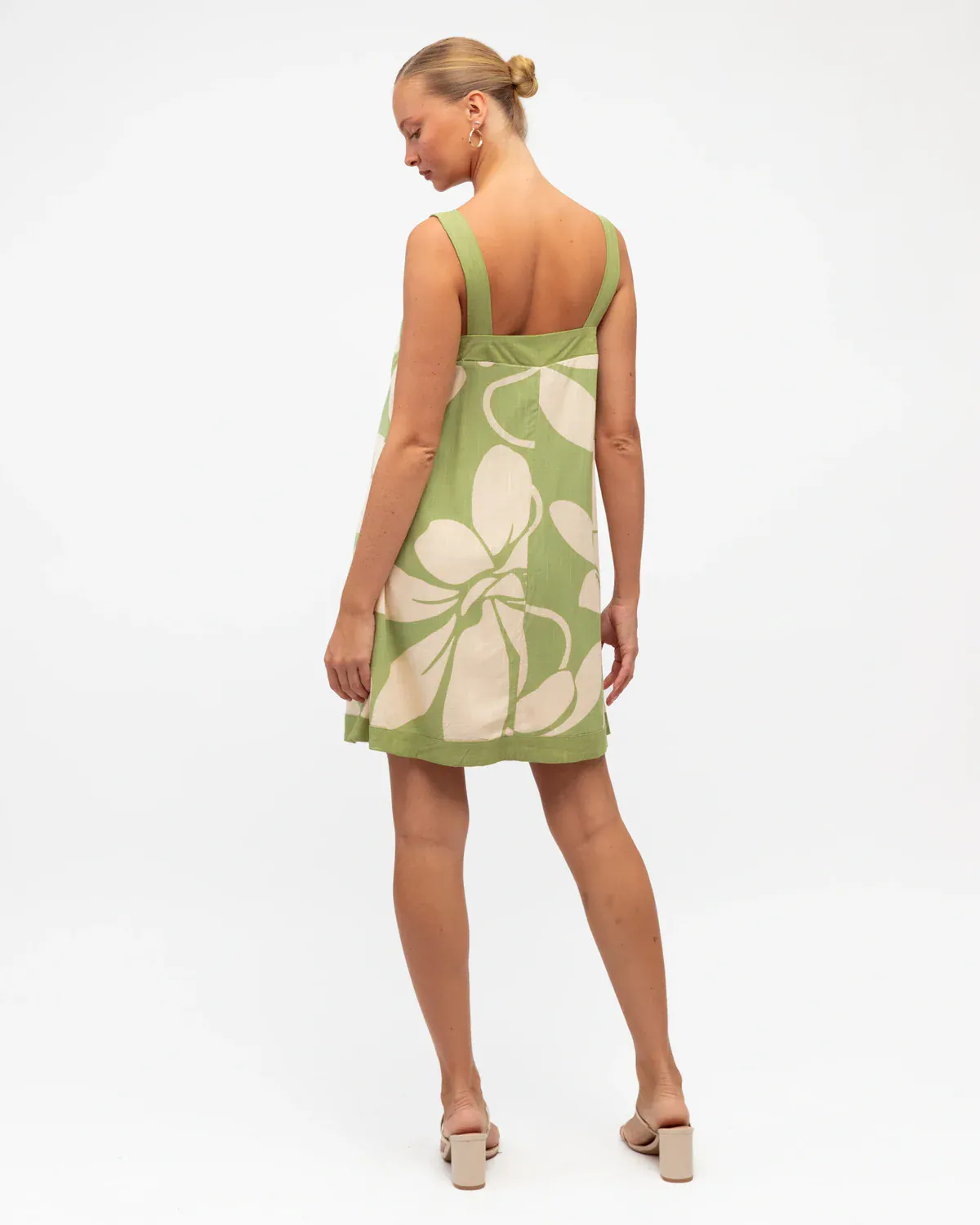 White Closet Summer Bloom Matcha Mini Dress - Matcha - Image 2