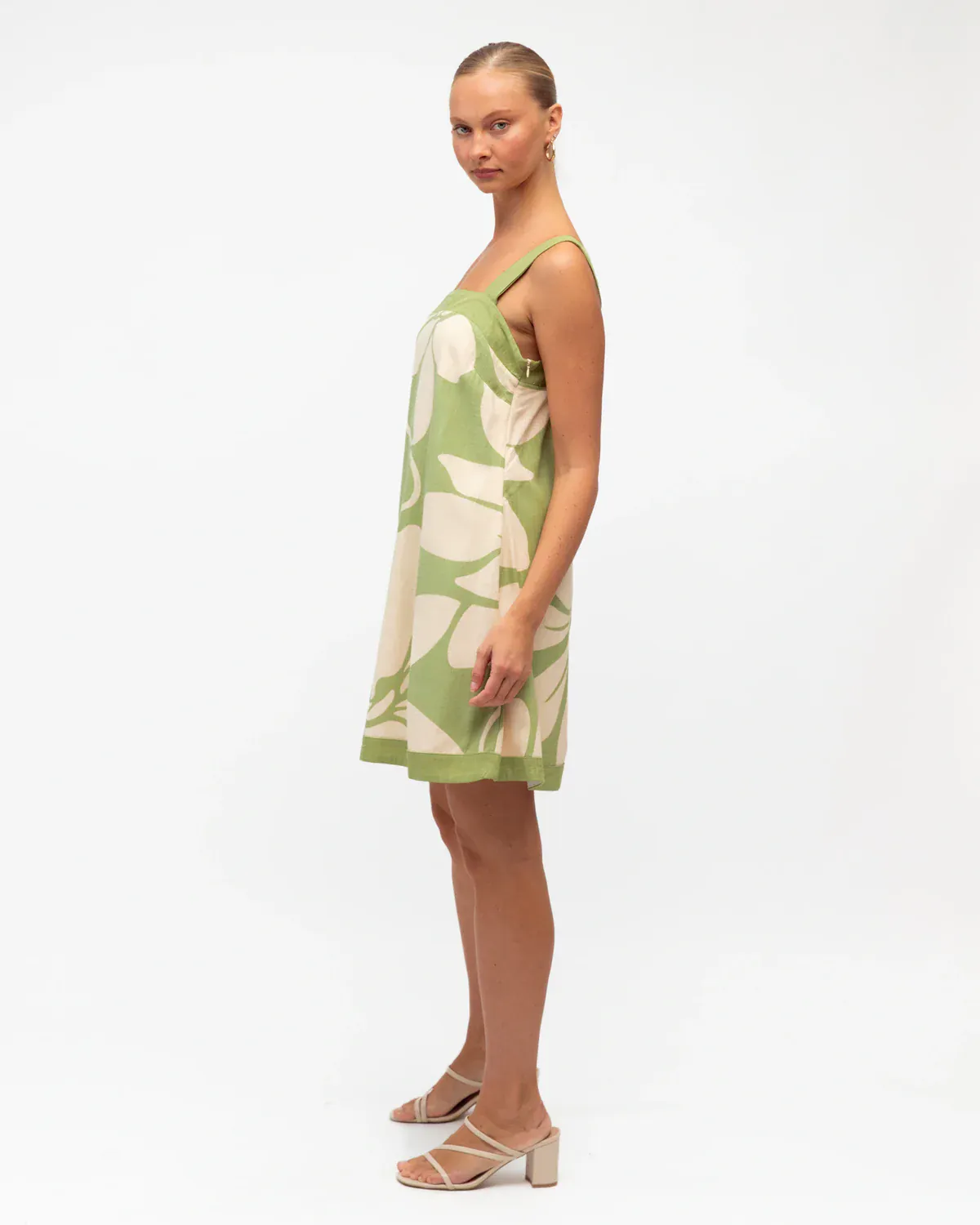 White Closet Summer Bloom Matcha Mini Dress - Matcha - Image 4