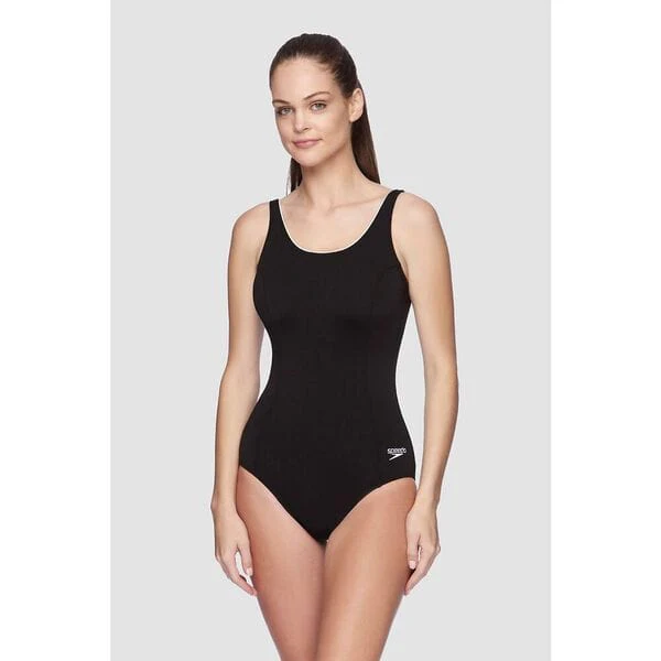 Speedo Womens Concealed D Cup Tank One Piece