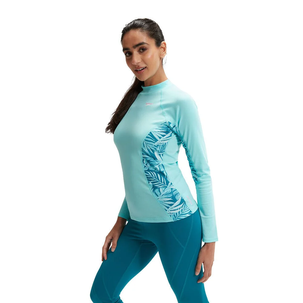 Speedo Womens Printed Long Sleeve Rash Top - Image 3
