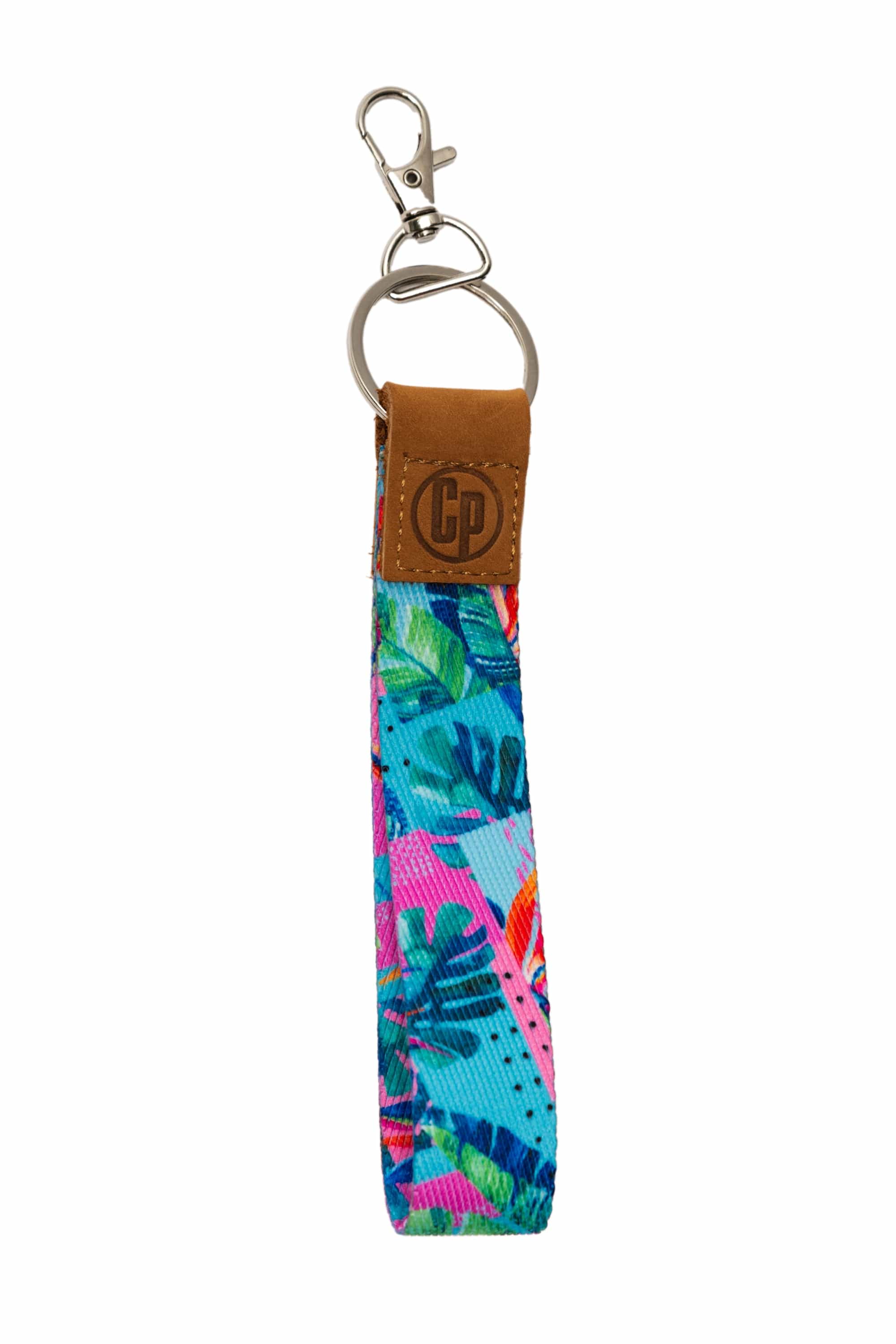 Womens Wallet w/ Key Tag - Tropical Flowers - Image 3
