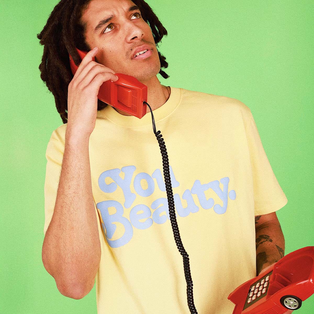You Beauty Regular Tee in Lemon - Image 2