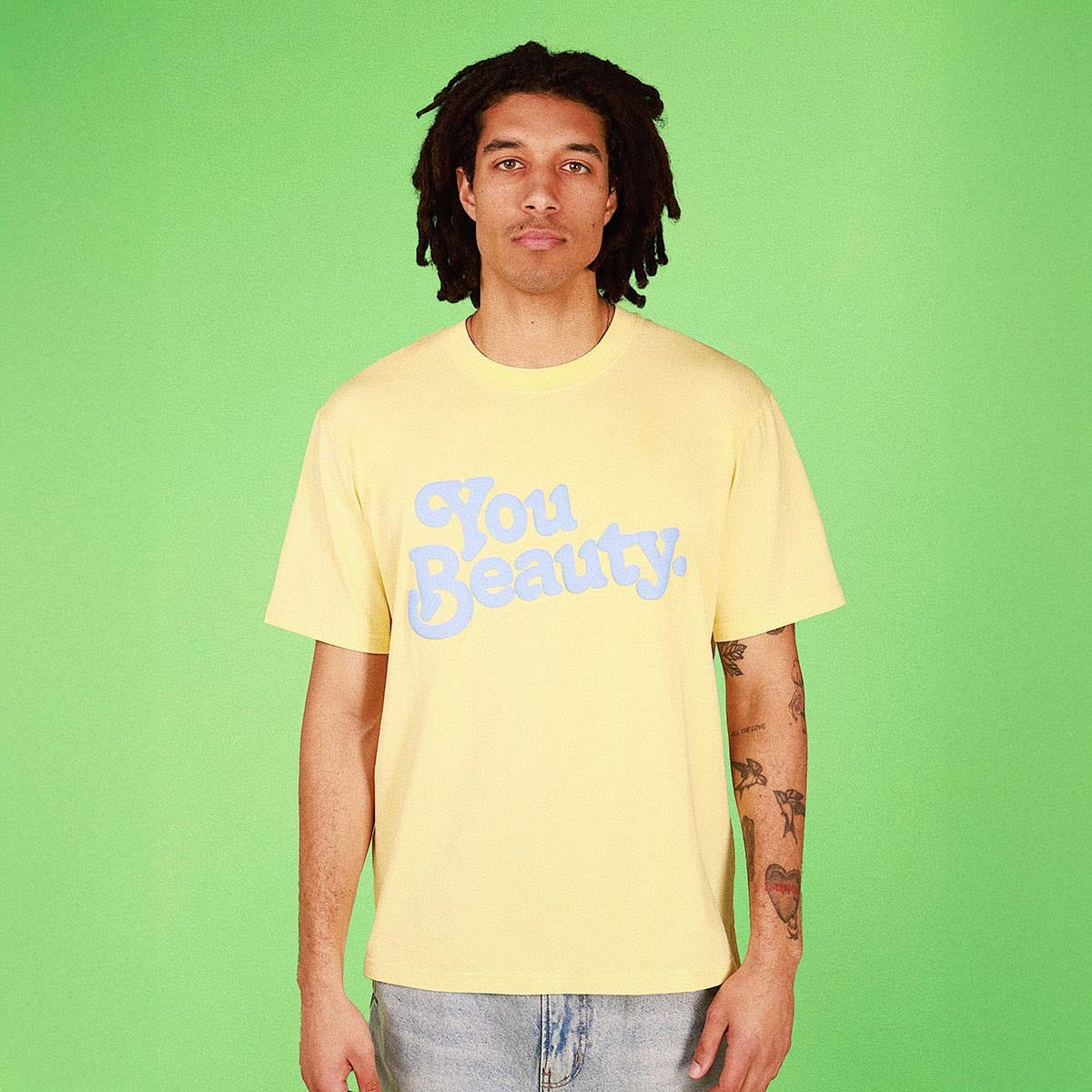 You Beauty Regular Tee in Lemon - Image 5