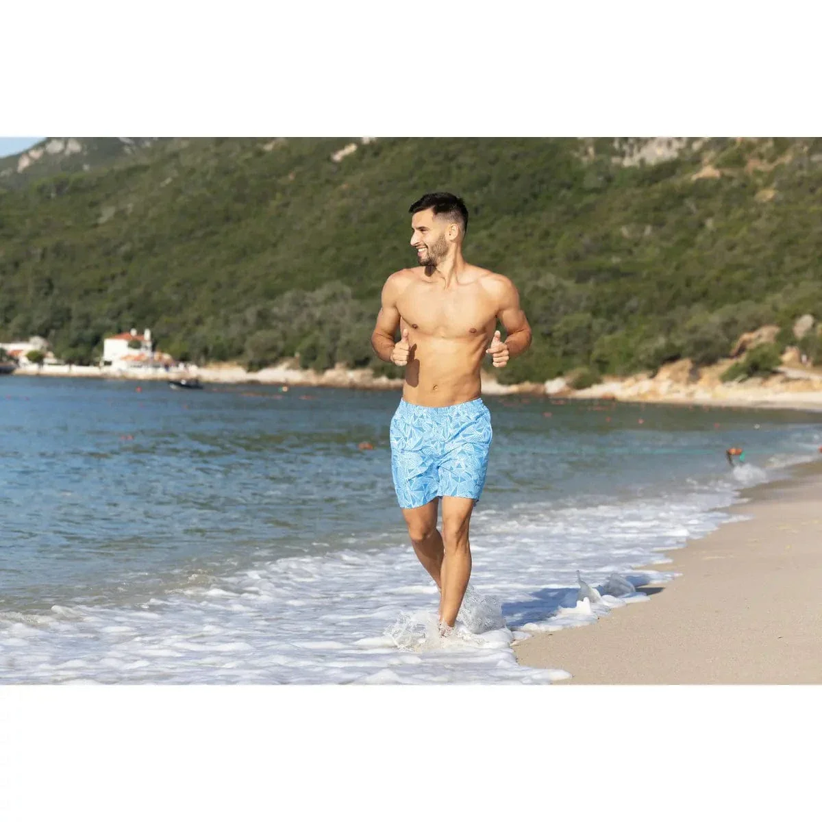 Zoggs Mens 16 Inch Water Shorts - Geometric - Image 4